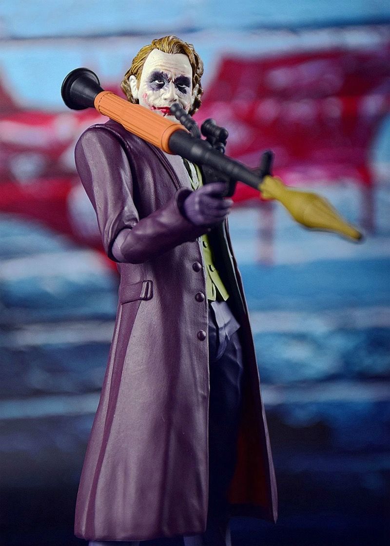 dc蝙蝠侠黑暗骑士电影shf小丑joker希斯莱杰可动手办人偶模型玩具