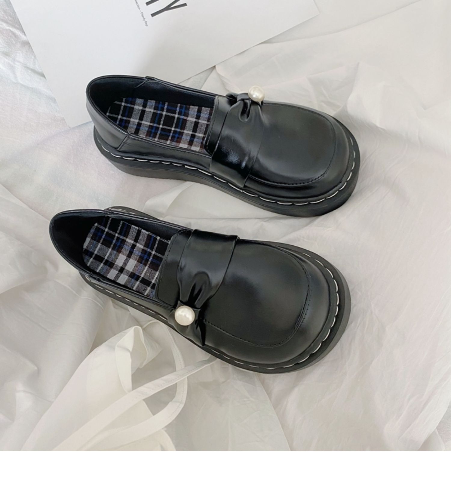 小皮鞋日系女jk可爱学院风厚底百搭圆头复古大头娃娃单鞋春秋鞋子七色