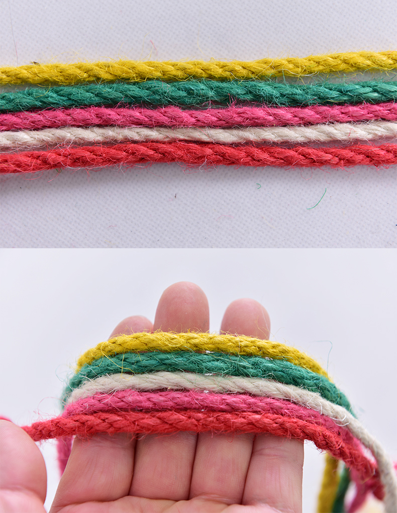 智乐迪(zhiledi) 彩色麻绳绳子细粗手工编织编制绳装饰品线麻线彩色