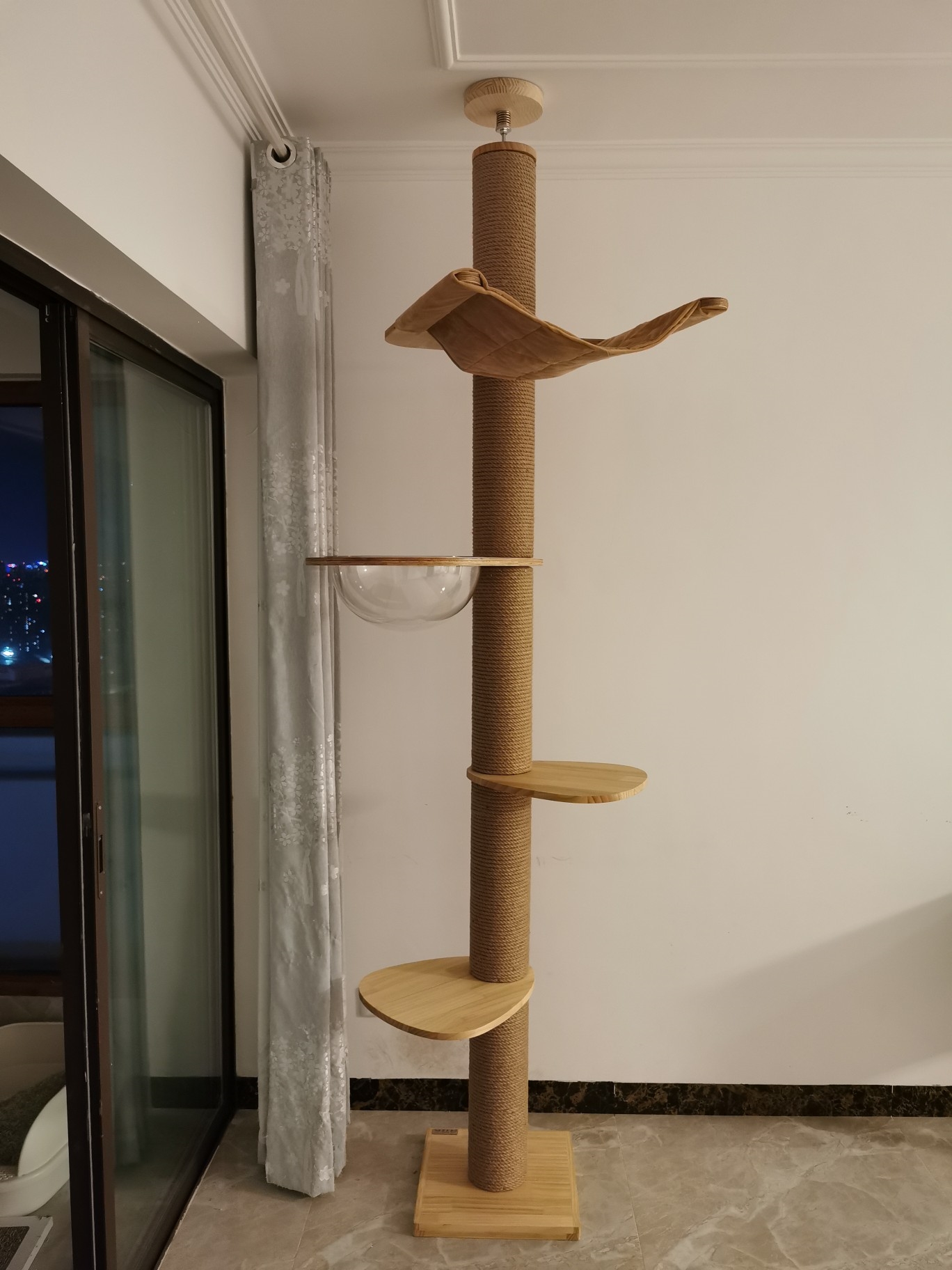 大型猫爬架通天柱太空舱猫爬柱武速达猫窝猫树顶天立地猫家具猫咪用品