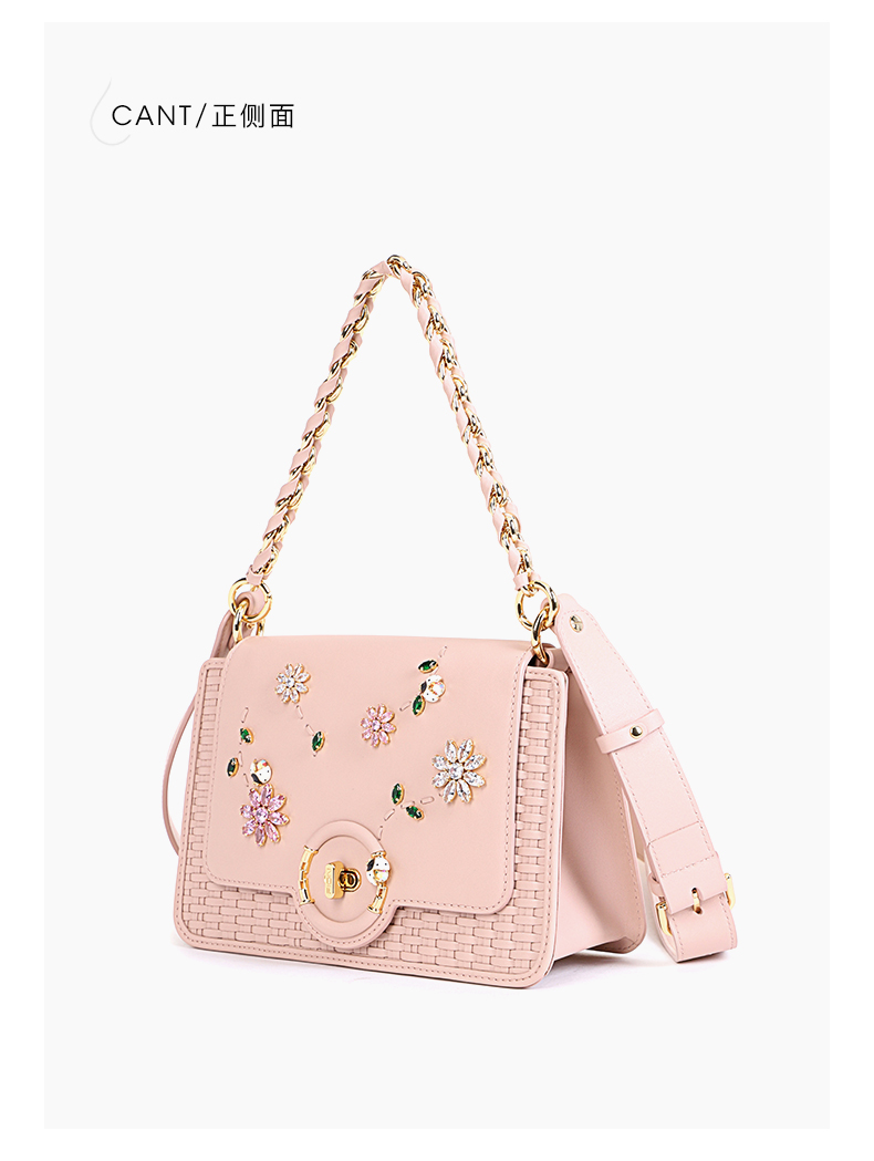 fion菲安妮潮流编织包真皮女包2021新款手提包大容量斜挎单肩包