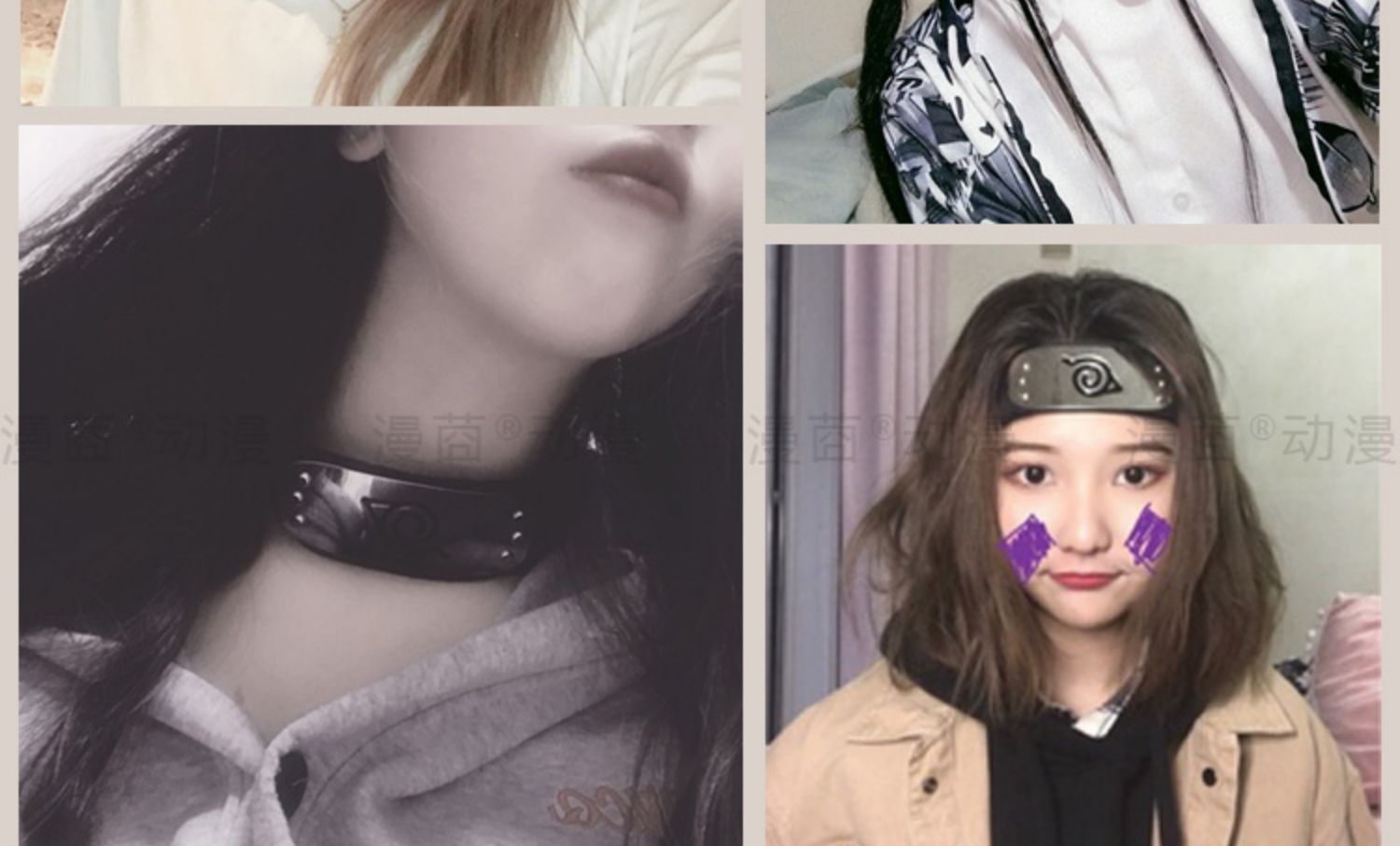 木叶护额普通版98cm铁片10cm火影木叶护额忍者发带头带鸣人忍具卡卡西