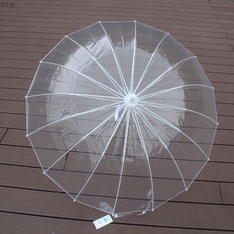 收起来的透明雨伞图片