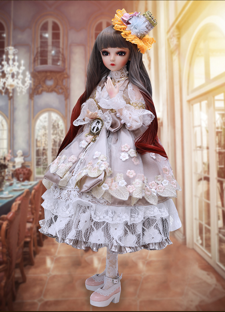 希尔 [凯蒂60cm宫廷版] 娃娃展示支架&送养护礼包