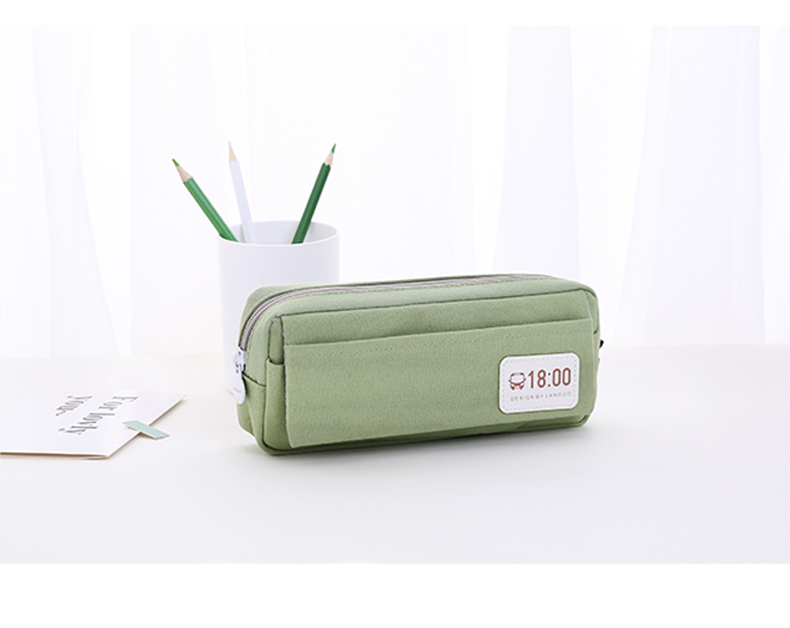 多功能笔袋高中生学生文具用品创意盐系笔袋女简约韩国大学生森系大