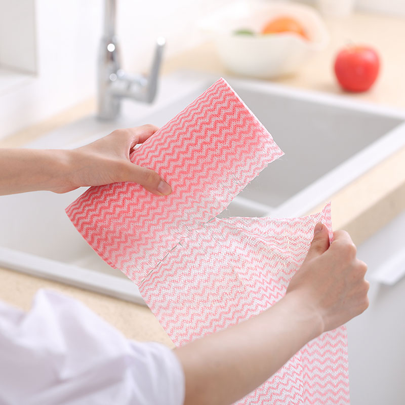 厨房清洁刷碗巾百洁布基本不沾油一次性洗碗布吸水无纺去污抹布