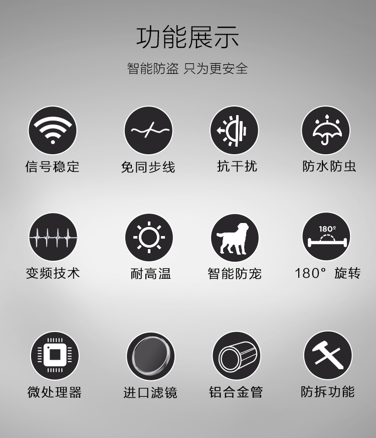 红外光栅探测器室外防水栅栏红外对射报警器户外窗防盗器