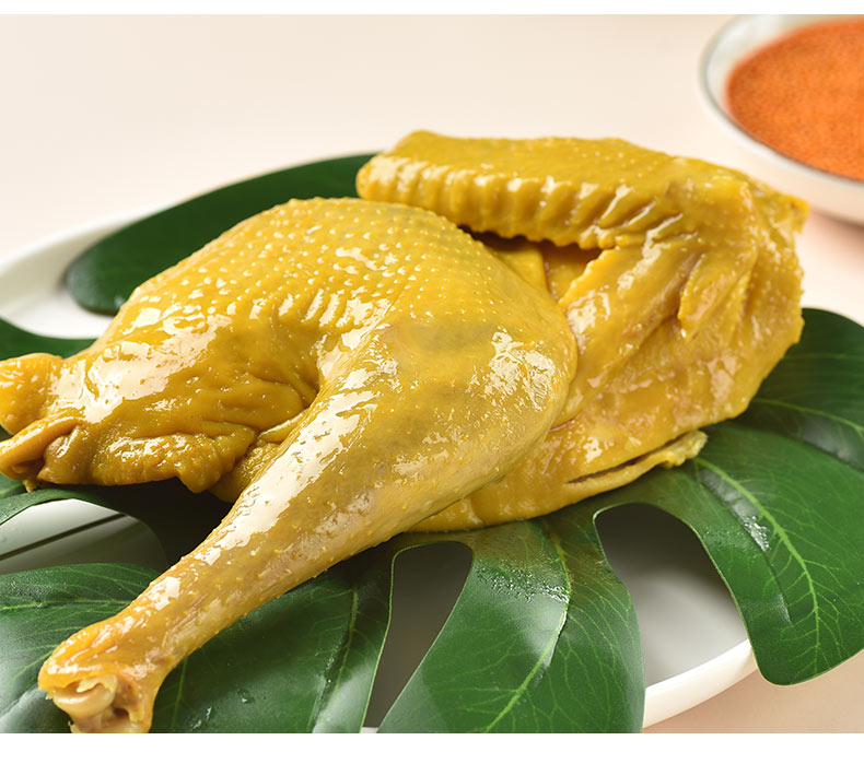 桂花鸭桂花农场水晶鸡400g盐焗鸡手撕鸡半只配辣油鸡肉熟食卤味休闲