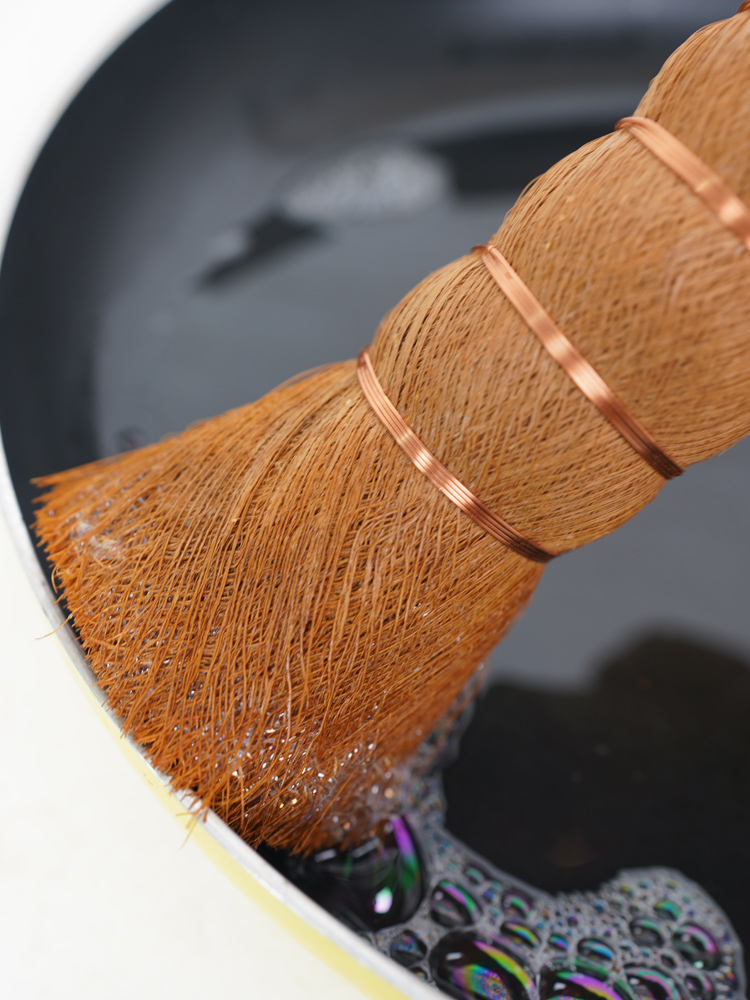 天然棕榈洗锅刷不粘锅专用刷锅刷子家用椰棕老式刷锅炊帚刷锅神器