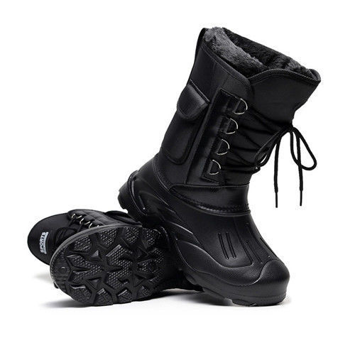 38 特厚雪地靴男冬保暖防水棉鞋矶钓鱼鞋户外防滑钉棉靴钓鱼靴冬钓鞋