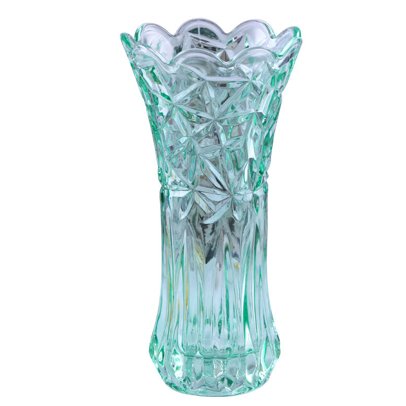 《【48小时发货】批发花瓶玻璃水养富贵竹水晶彩色花瓶透明家用欧式插