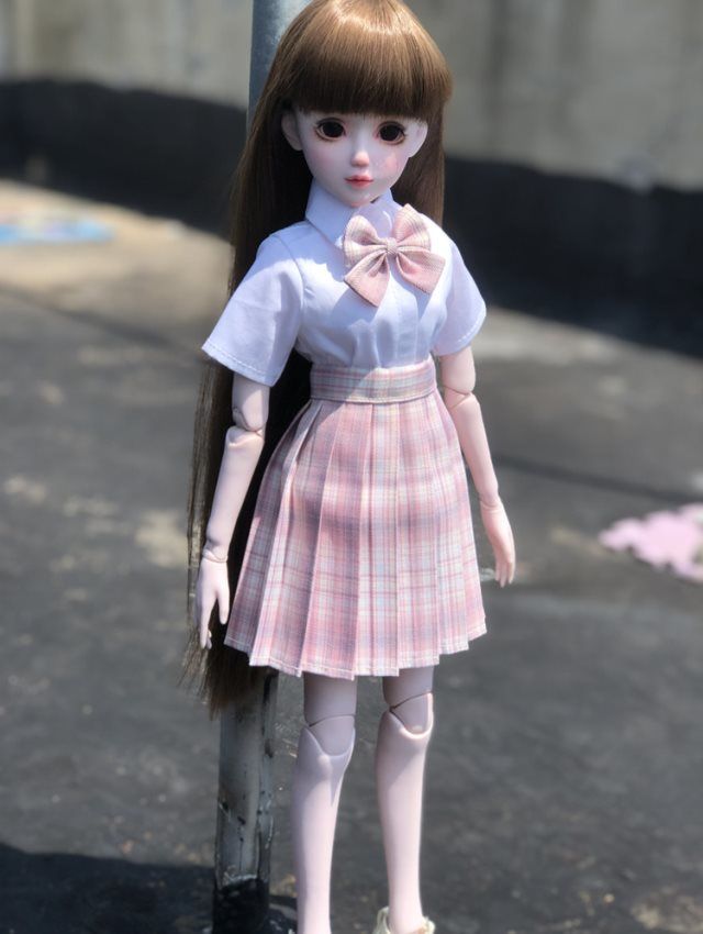 罗丽百褶裙bjd3分4分6分jk制服60cm叶衬衫娃娃衣服[8月31日发完] 山吹