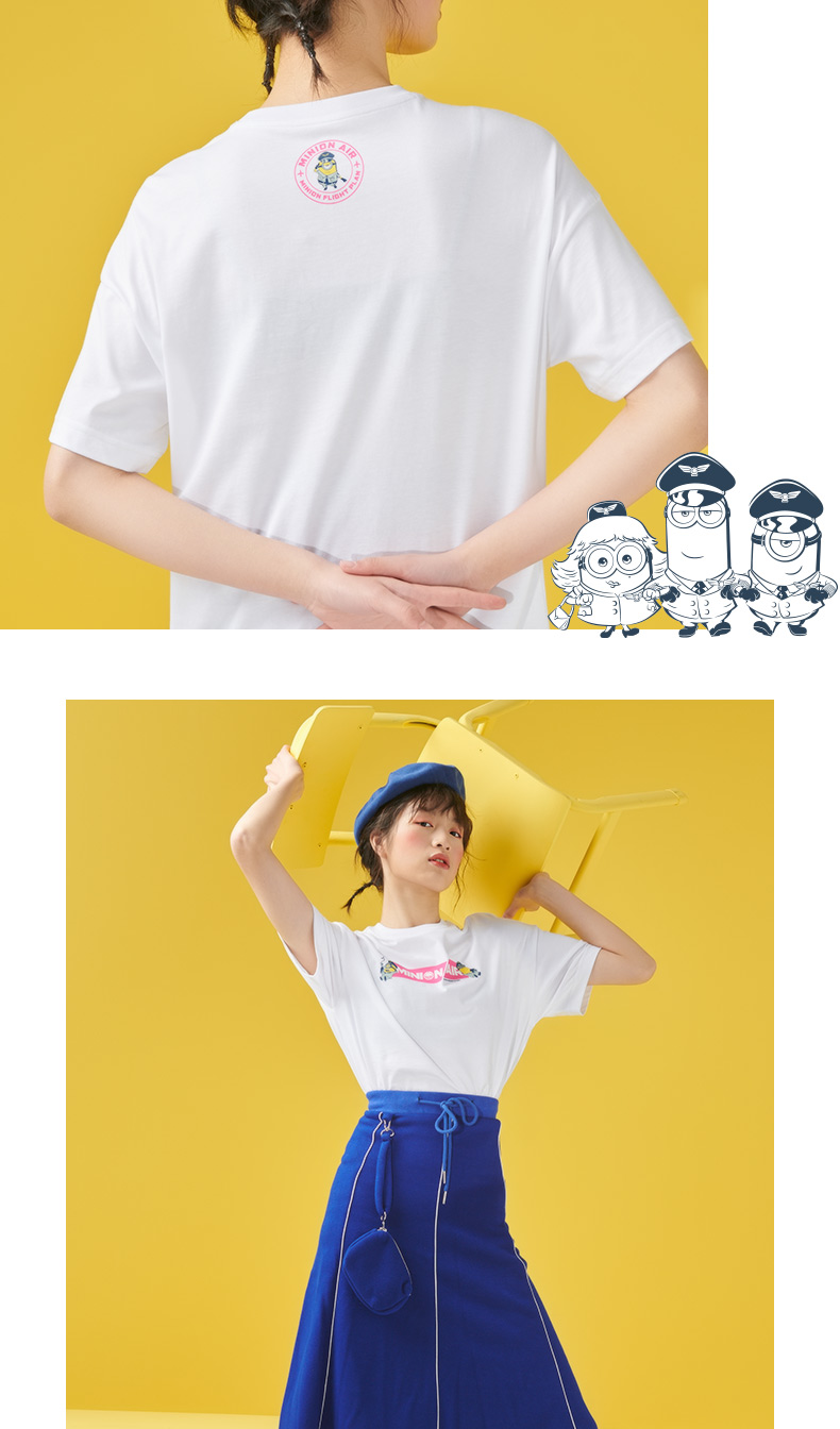 361°运动t恤 小黄人联名高秋梓同款|361运动t恤女2020夏季新款休闲