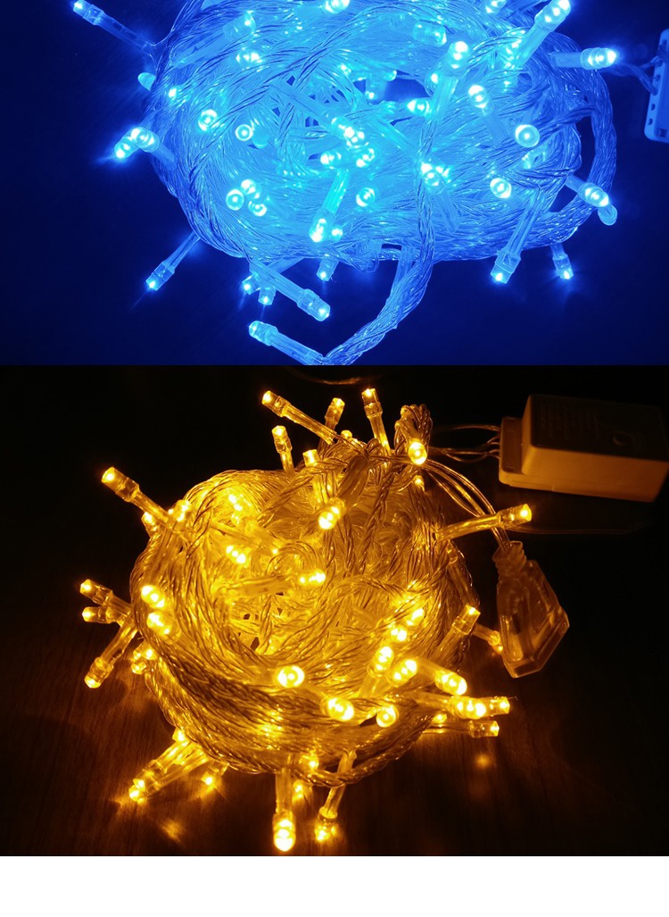 苏宁优购 led彩灯闪灯串灯圣诞彩房间装饰灯满天星星彩灯户外防水婚庆