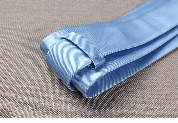 newlake浅蓝色领带男商务正装职业宽版8cm天蓝斜纹纯色工作上班学生