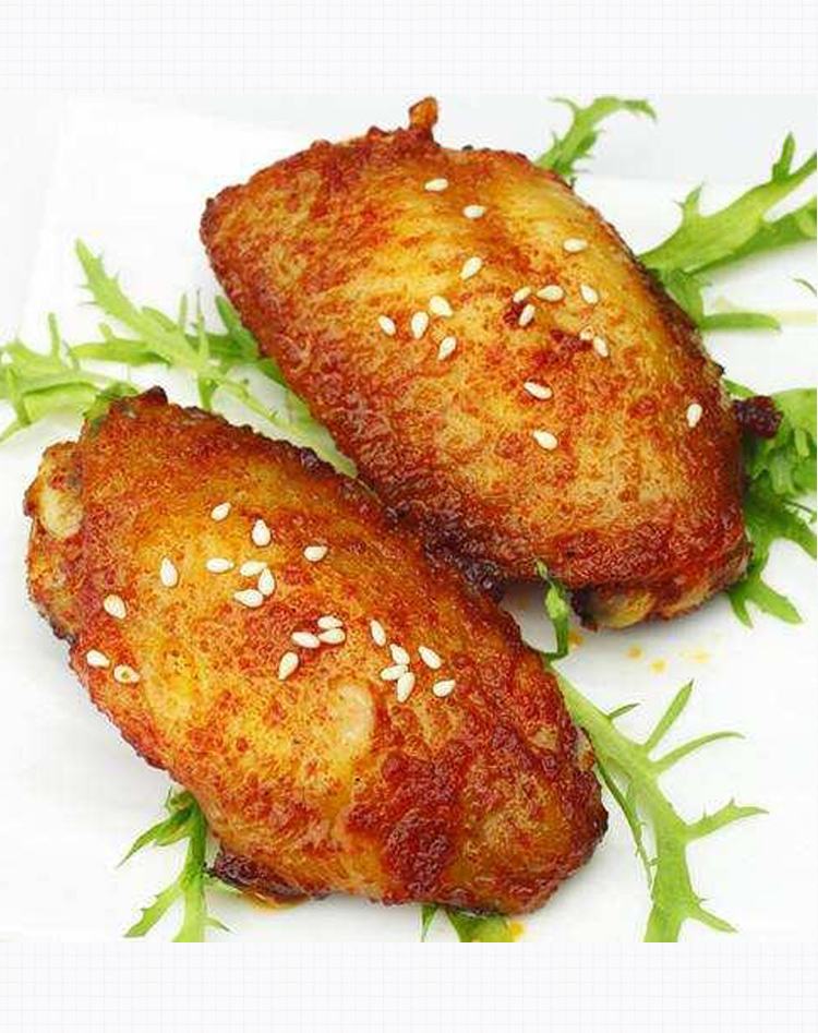 奥尔良香烤翅中冷冻半成品油炸烧烤鸡翅膀奶茶店外卖小吃食材