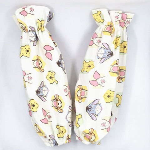 三双装男女中长款纯棉袖套家务工作防污棉料套袖护袖筒手臂套三双装