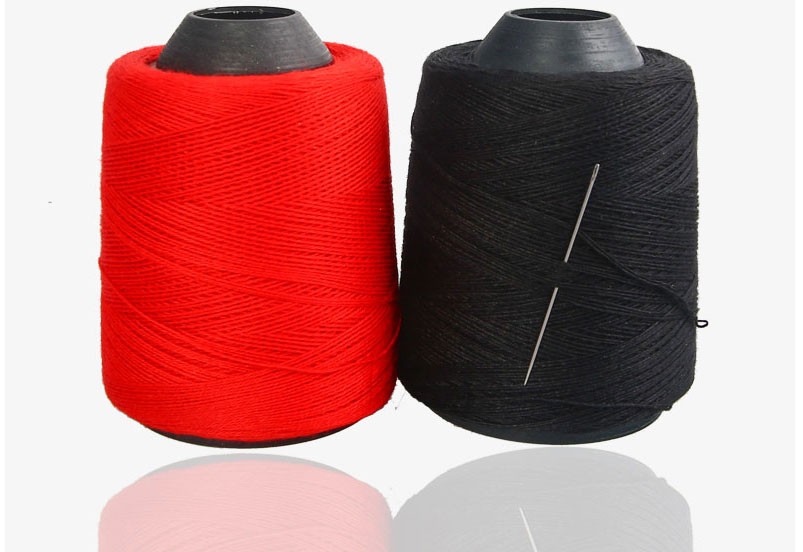 手工缝衣被子线黑白红棉被缝纫线家用手工线彩色粗线手缝针线生活家居