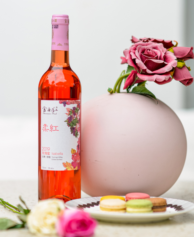 整箱6支云南红云南柔红星级系列葡萄露酒国产葡萄酒弥勒酒庄云南红