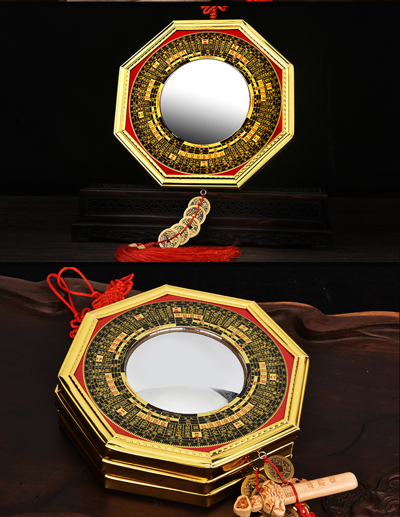 八卦镜家用口凸镜凹镜吸凸面镜子挂件摆件中号175cm凸镜野生葫芦保家