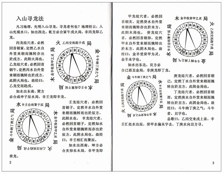 《地理原真龍向水法活盤套裝組合八宅吉凶便覽盤入山尋龍點穴立向法李