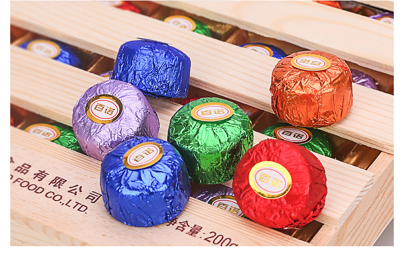 上海百诺酒心巧克力100g盒装婚庆夹心糖零食生日礼物礼盒装送女友