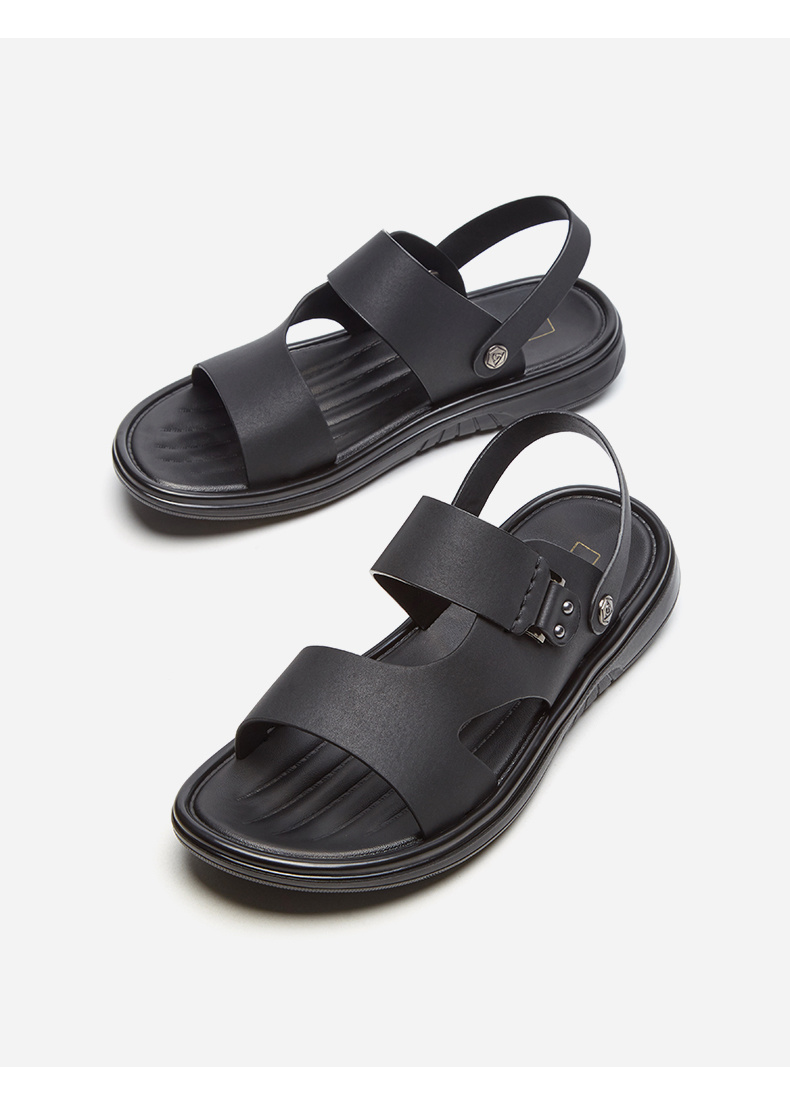 热风hotwind潮流时尚男士凉鞋青年平底休闲沙滩鞋h64m9217