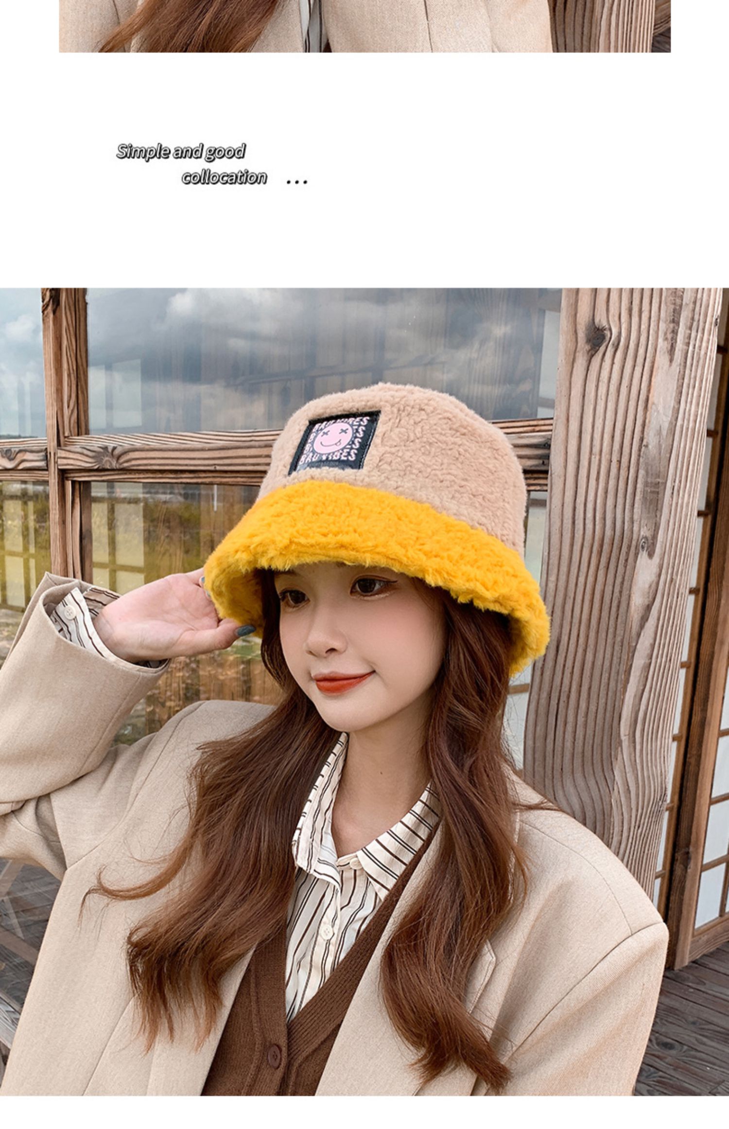 羊羔绒渔夫帽女冬季羊羔毛帽子女秋冬韩版潮保暖毛绒2021新款盆帽