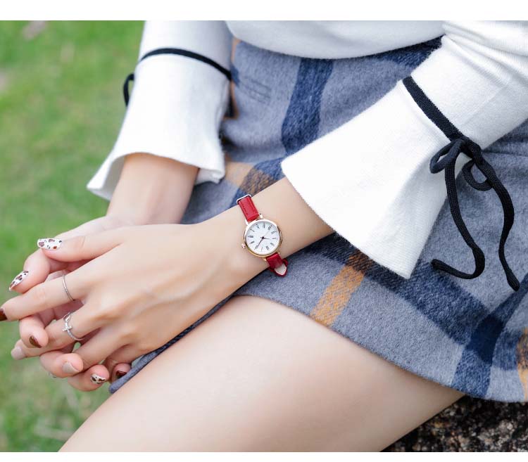 手表女小表盘学生表时尚潮流韩版简约百搭小清新女表防水少女