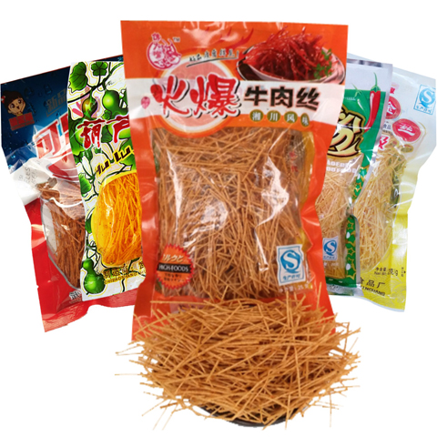 馋大嘴火爆牛肉丝51030袋童年辣条葫芦丝80后童年怀旧休闲零食随机5袋