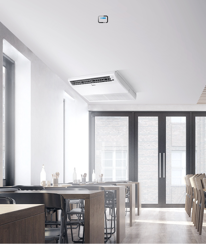 美的中央空调midea吊顶式座吊机明装商用空调明装式中央空调kfr120dlw