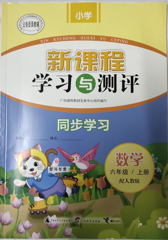 质量保证2019年新课程学习与测评同步学习数学6六年级上册配人教版