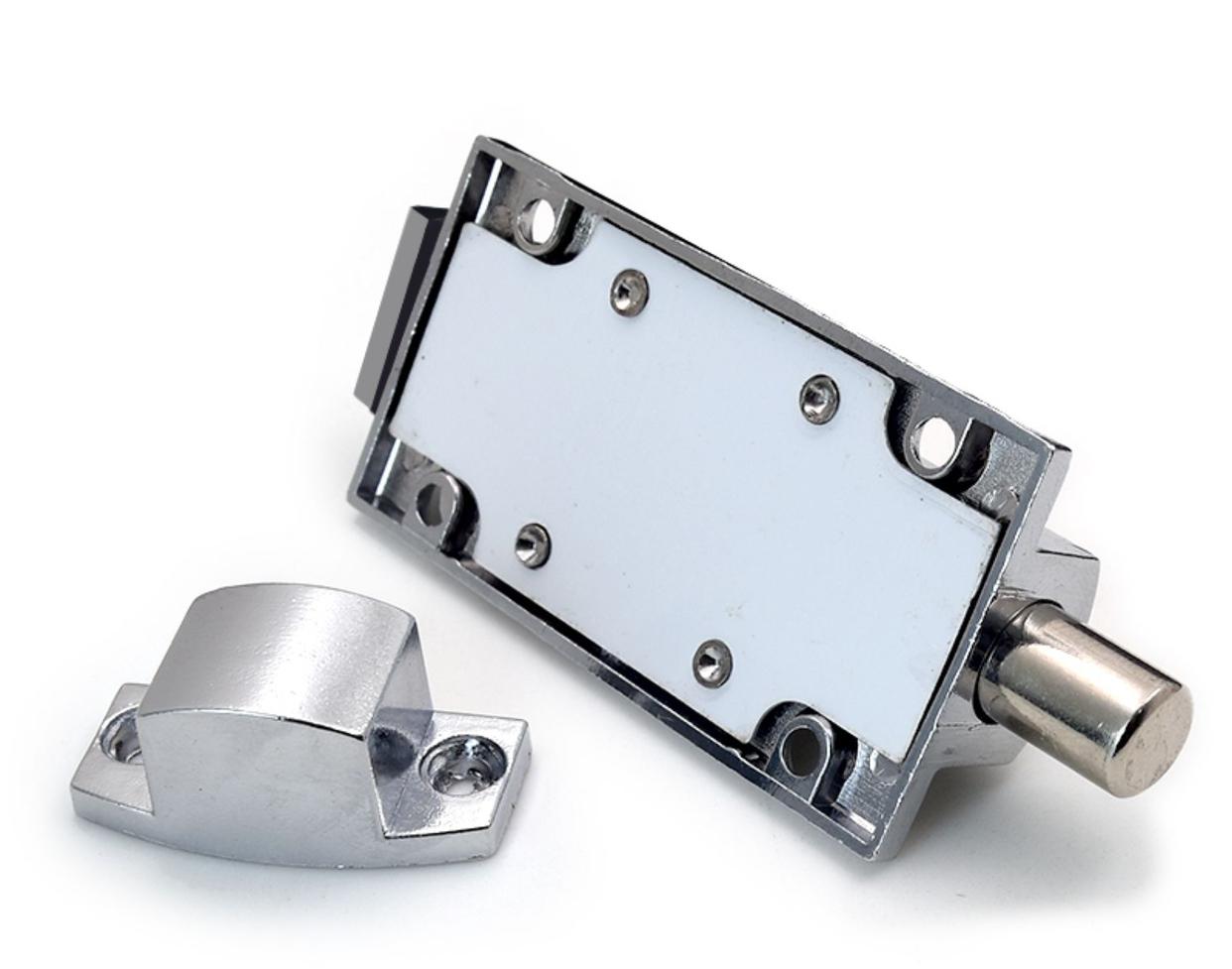 卧室门闩门橱柜门锁门衣柜插门销房门免打孔自动弹簧插销锁扣柜子敬