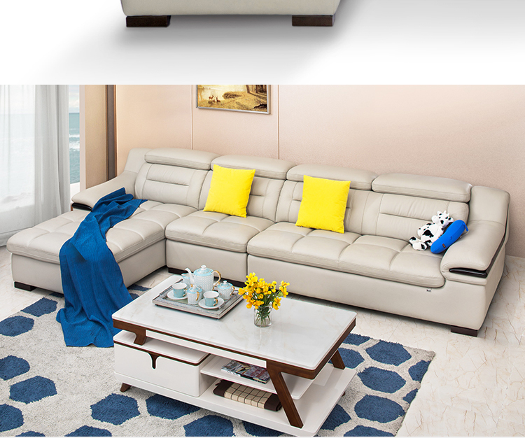恒信家居hx简约现代真皮沙发皮质客厅家具套装头层牛皮小户型欧式现代