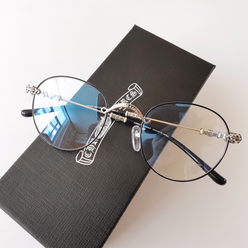 眼镜框张翰程潇同款文艺复古镀银色男女近视眼镜框架