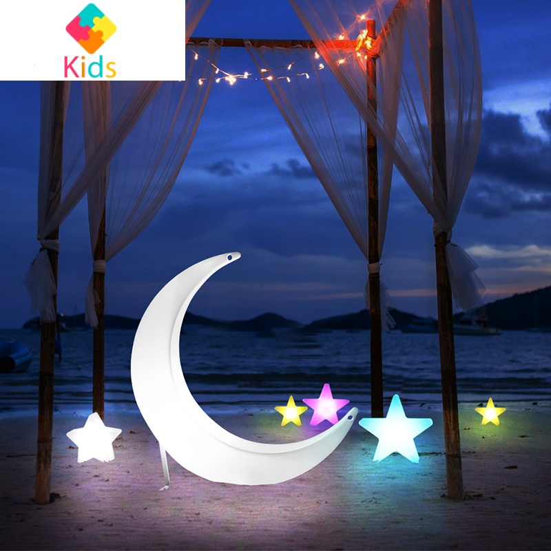 led发光秋千抖音网红ins秋千创意庭院月牙吊椅户外太阳能月亮秋千真