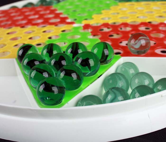 跳棋成人儿童益智弹子棋子棋盘亲子弹珠跳跳棋飞行棋|zf2002玻璃跳棋