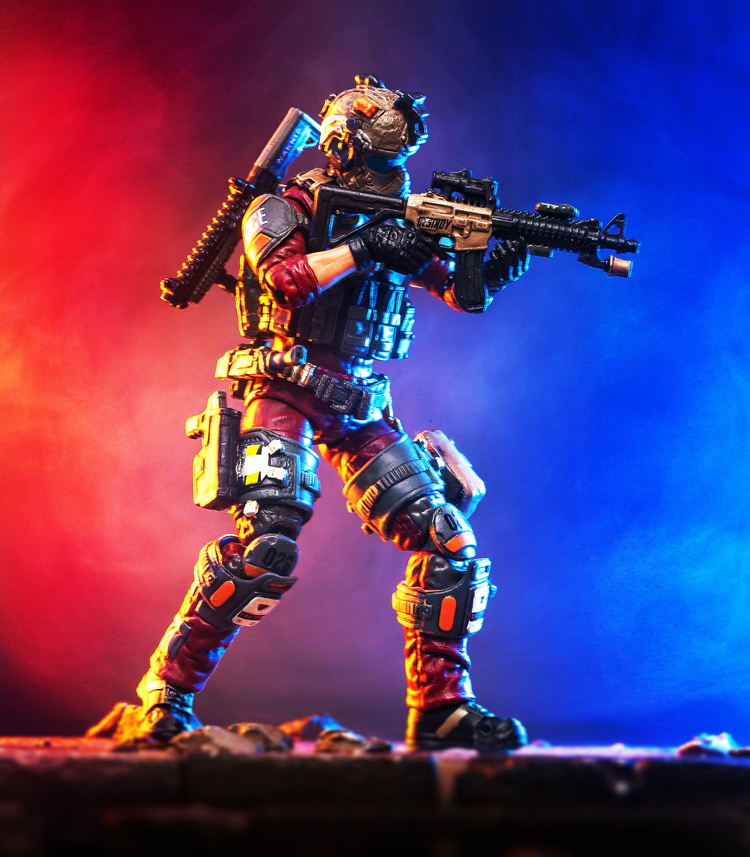 暗源兵人手办军事士兵玩具军人模型特种兵人偶可动女穿越火线儿童