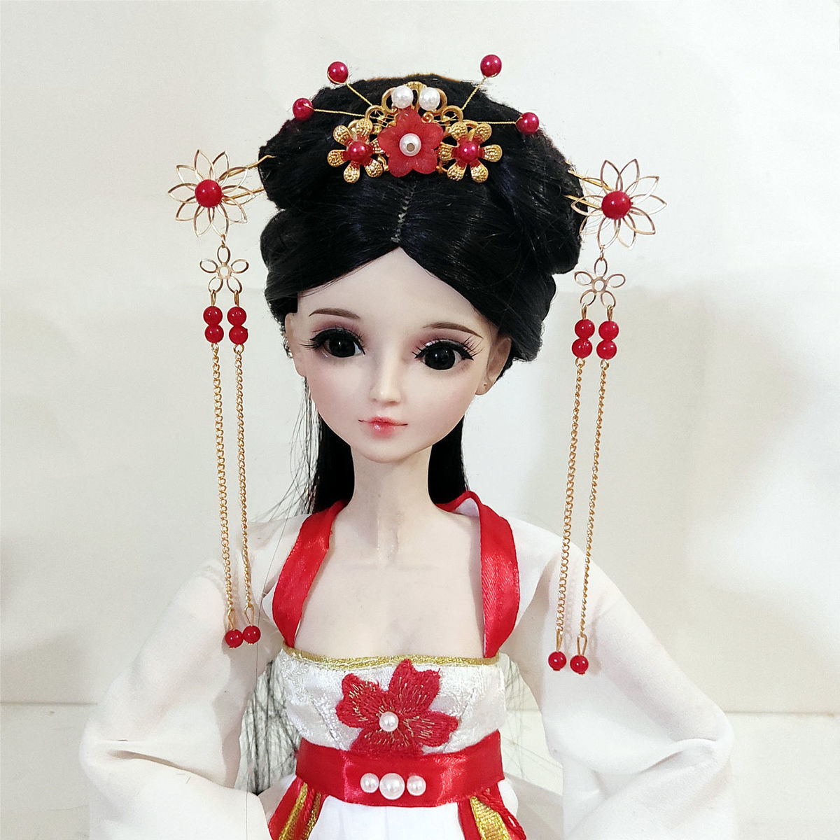 《60厘米娃娃古装头饰叶罗丽bjd娃娃头饰3分娃娃古装首饰凤冠发簪