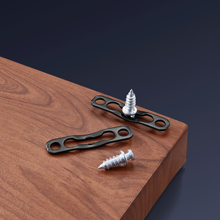 隐形二合一连接件全通半通平扣衣柜家具连接件隐形扣件五金配件 敬平