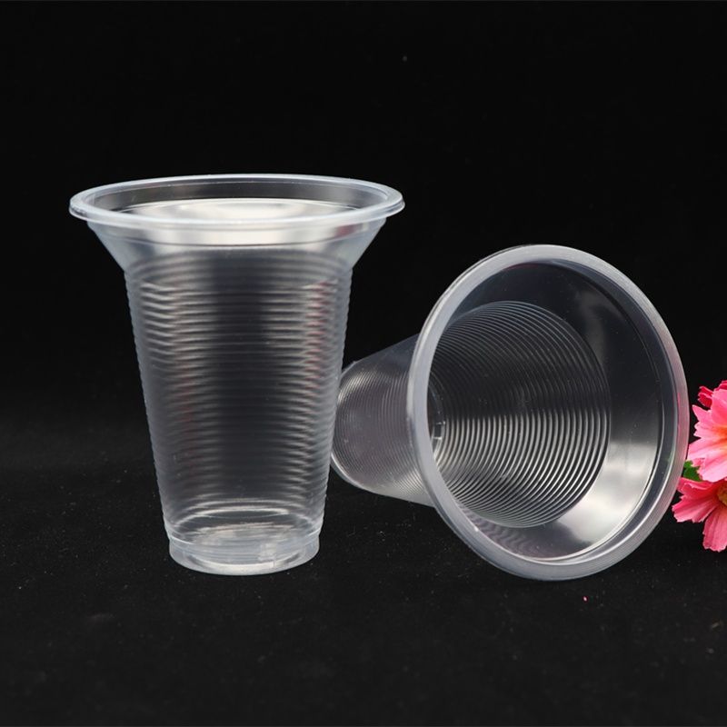 《450规格320毫升200只试用装 一次性塑料豆奶杯300ml豆浆八宝粥稀饭