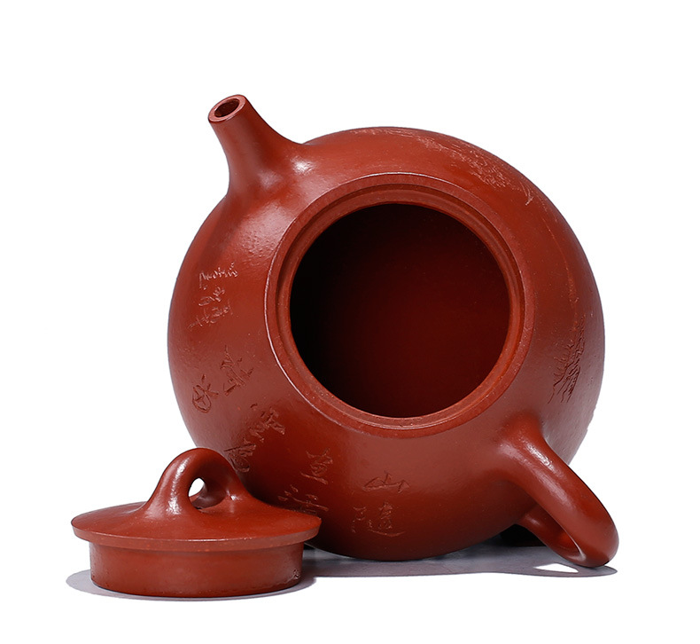 皇木御宝原矿朱泥嵌盖卡盖壶宜兴名家王芳正品全手工紫砂壶