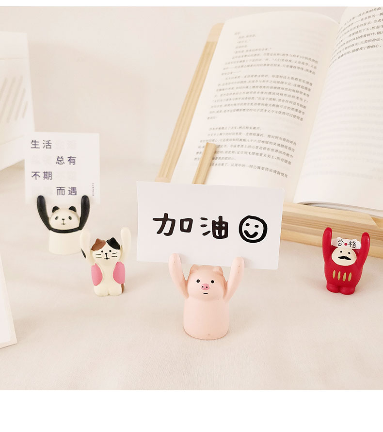 举牌小猪ins少女创意可爱加油励志可爱办公室解压桌面小摆件fenghou