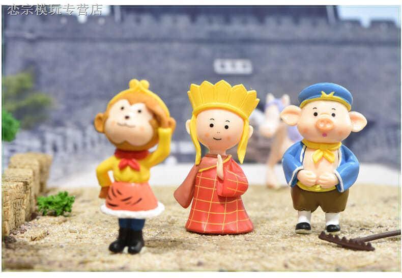 盲盒西游记师徒四人摆件孙悟空猪八戒沙僧唐僧公仔玩偶手办礼物西游