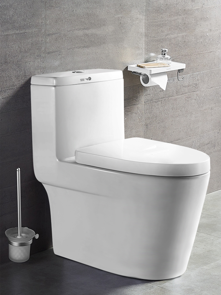 式座便器马桶虹吸式排污舒洁釉面陶瓷座坐便器家用马桶洁具卫浴套装