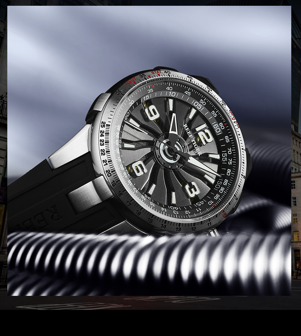 瑞夫泰格(reef tiger)机械表3059 瑞夫泰格reef riger正品手表全自动