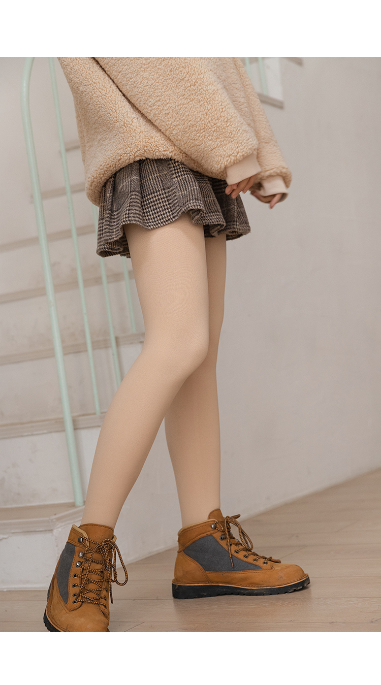 光腿女双层假透肉自然裸感露腿连裤袜肉色打底裤袜fishbasket丝袜