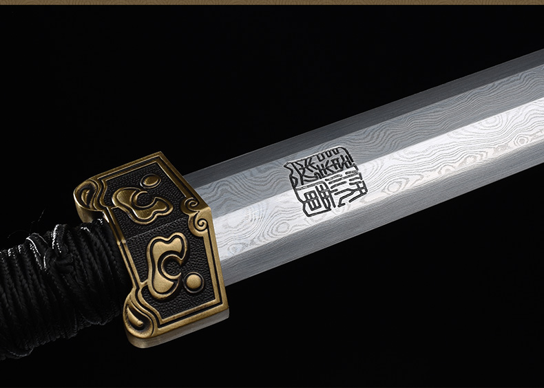 云纹汉剑八面汉剑花纹钢一体刀剑兵器硬剑龙泉沈广隆宝剑未开刃