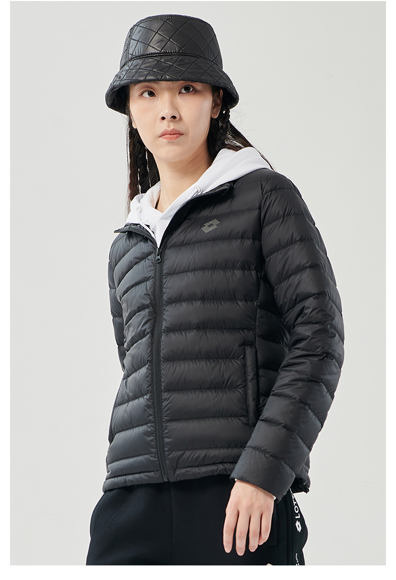 lotto乐途女羽绒服2021冬季新款休闲百搭女士立领外套162141009