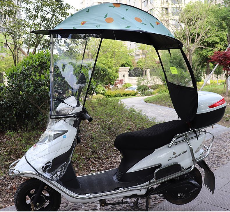 爱玛雅迪绿源爱玛雅迪电动摩托车雨棚蓬遮阳雨伞防雨防晒新日电瓶车